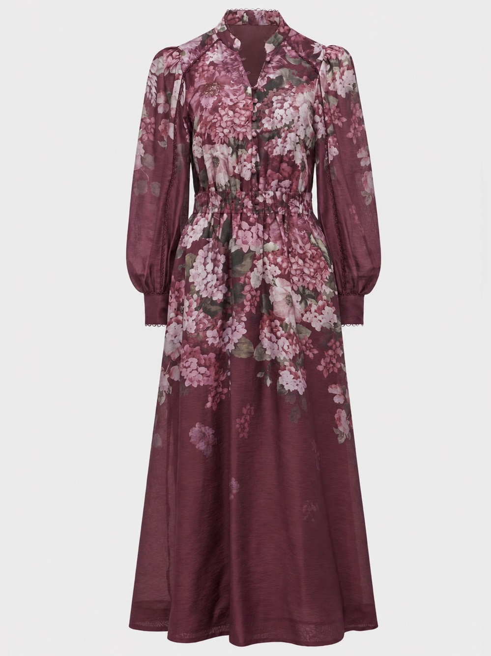 Ever New Peyton Adela Floral Tencel Linen Midi Dress NWT US 6